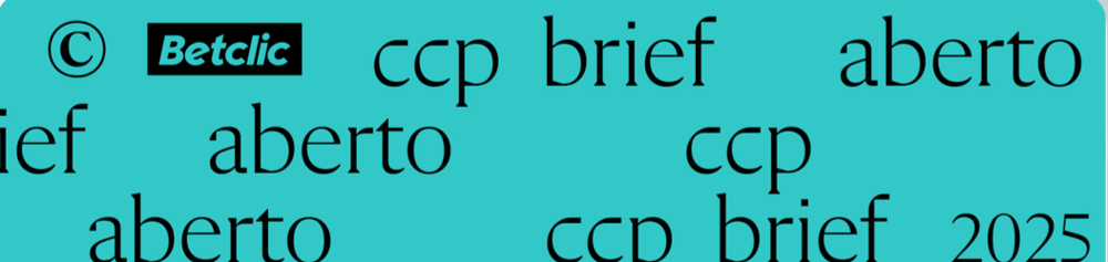 Betclic, CCP Brief Aberto 2025