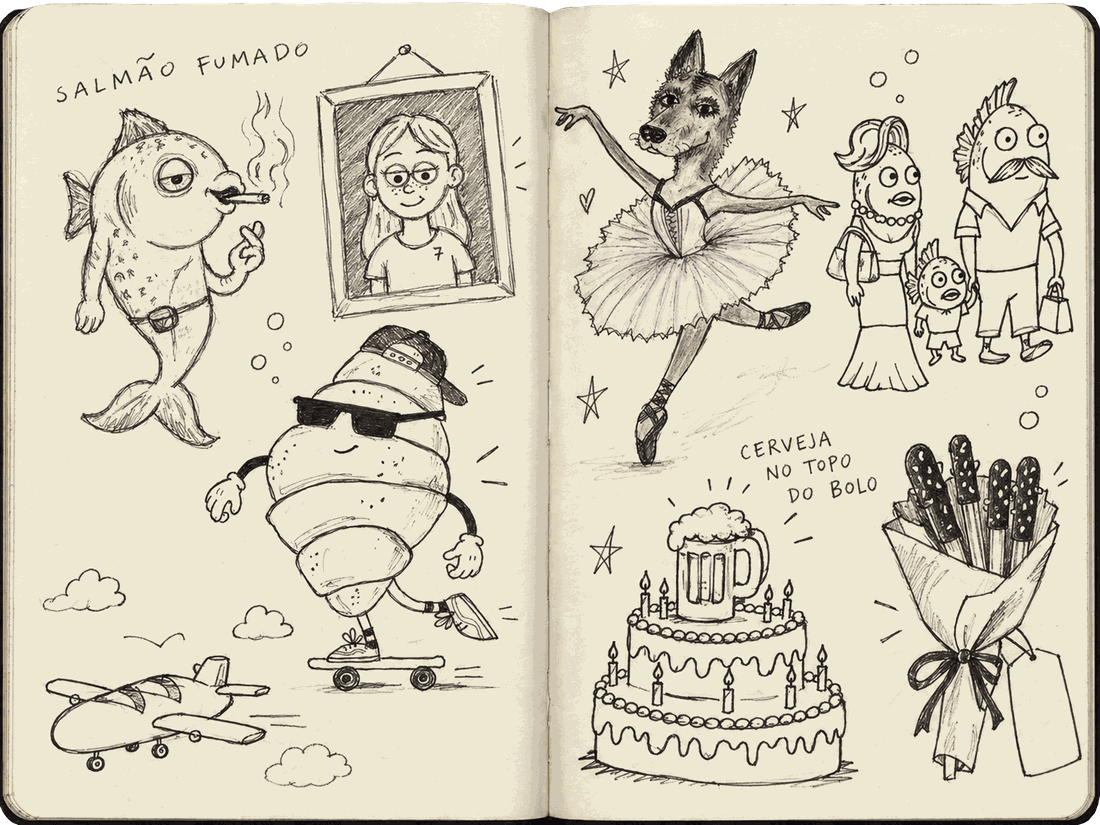 Caderno de desenhos